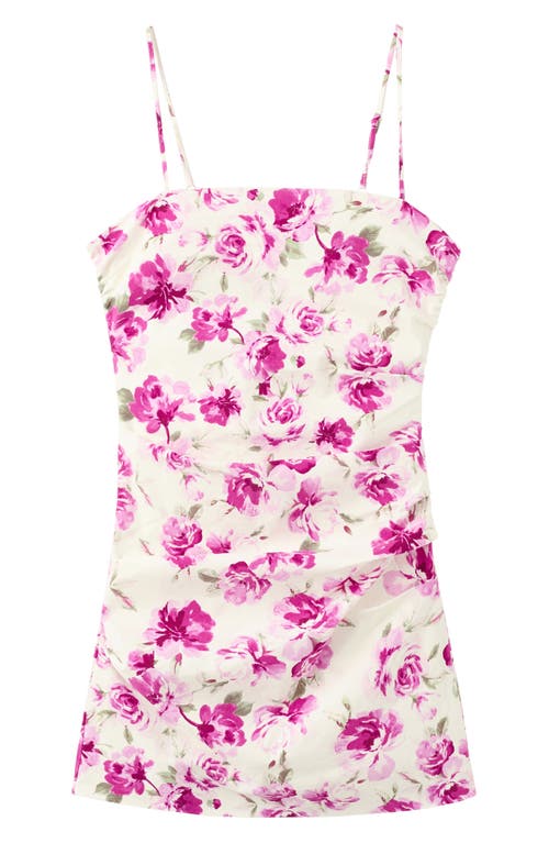 MANGO MANGO Ruched Floral Dress