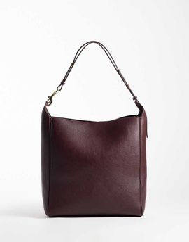 Mango Mango sack bag in burgundy-Red