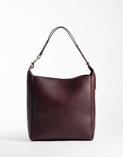 Mango Mango sack bag in burgundy-Red