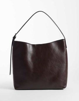 Mango Mango sack bag in chocolate-Brown
