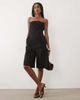 Mango Mango Sansa tailored bermuda shorts in black - part of a set - 1
