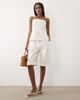 Mango Mango Sansa tailored bermuda shorts in cream - part of a set-Neutral - 1