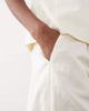 Mango Mango Sansa tailored bermuda shorts in cream - part of a set-Neutral - 3