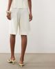 Mango Mango Sansa tailored bermuda shorts in cream - part of a set-Neutral - 4