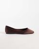 Mango Mango satin ballet flats in brown - 1