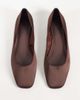 Mango Mango satin ballet flats in brown - 2