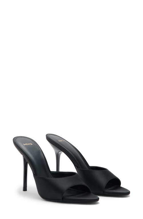 MANGO MANGO Satin Slide Sandal