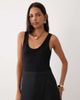 Mango Mango scoop neck sleeveless jumpsuit in black - 2