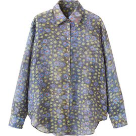 MANGO MANGO Semi-Sheer Printed Shirt