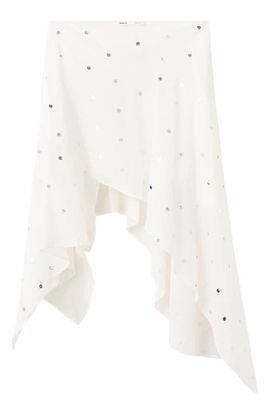 MANGO MANGO Sequin Asymmetric Skirt