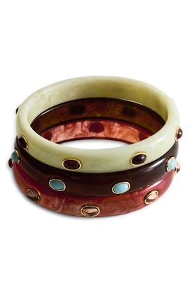 MANGO MANGO Set of 3 Assorted Resin Bracelets
