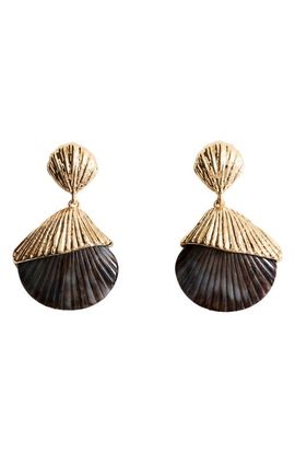 MANGO MANGO Shell Drop Earrings