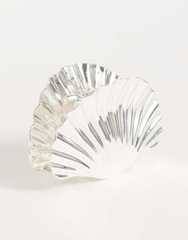 Mango Mango shell hair clip in silver