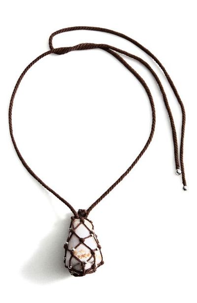 MANGO MANGO Shell Pendant Cord Necklace