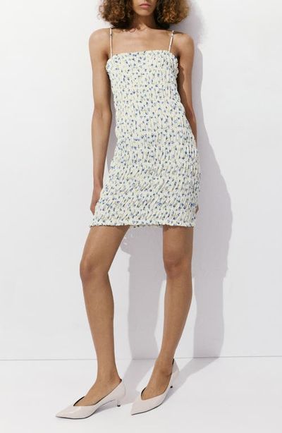 MANGO MANGO Shirred Minidress