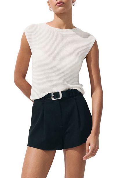 MANGO MANGO Short-Sleeved Crewneck Sweater