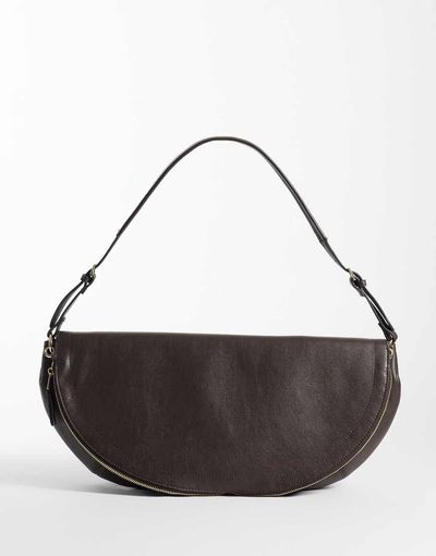 Mango Mango shoulder bag in chocolate-Brown