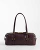 Mango Mango shoulder bowling bag in brown - 4