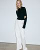 MANGO MANGO Side Button Wide Leg Jeans - 1