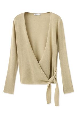 MANGO MANGO Side Tie Wrap Cardigan