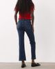Mango Mango Sienna 100% cotton kick flare jeans in indigo-Blue - 3
