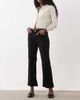 Mango Mango Sienna cotton blend kick flare jeans in black - 1