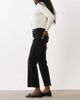 Mango Mango Sienna cotton blend kick flare jeans in black - 3