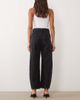Mango Mango Simone barrel leg jean in washed black - 2