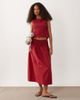 Mango Mango Siros crinkle waist maxi skirt in red - part of a set - 1