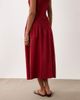 Mango Mango Siros crinkle waist maxi skirt in red - part of a set - 3