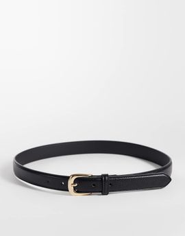 Mango Mango skinny belt in black