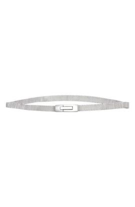 MANGO MANGO Skinny Metal Mesh Belt