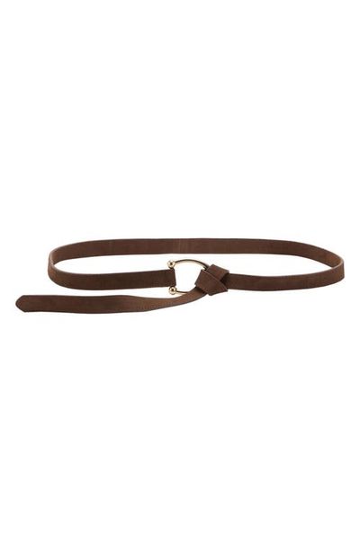 MANGO MANGO Skinny Suede Belt