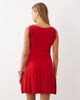 Mango Mango sleeveless knit mini dress in red - 4