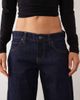 Mango Mango slim barrel jean in indigo-Blue - 4