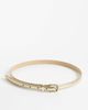 Mango Mango slim belt in gold - 1