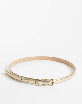 Mango Mango slim belt in gold