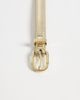 Mango Mango slim belt in gold - 3