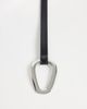 Mango Mango slim belt with statement buckle in black - 3