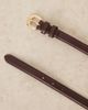 Mango Mango slim faux leather belt in brown - 3