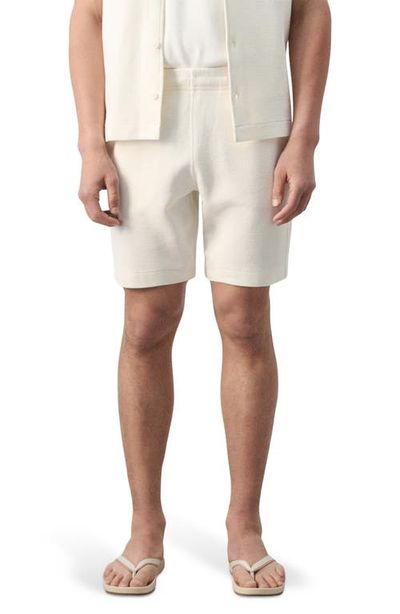 MANGO MANGO Slim Fit Cotton Waffle Pull-On Shorts