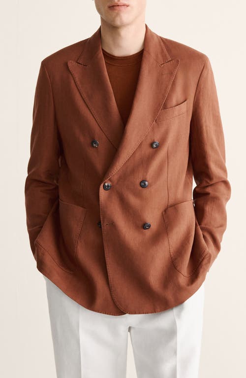 MANGO MANGO Slim Fit Double Breasted Jacket