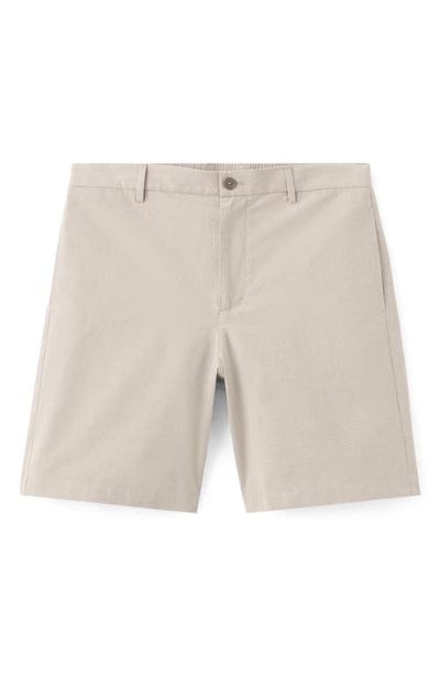 MANGO MANGO Slim Fit Microcheck Cotton Shorts
