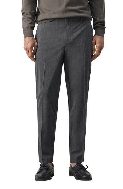 MANGO MANGO Slim Fit Pleat Front Pants