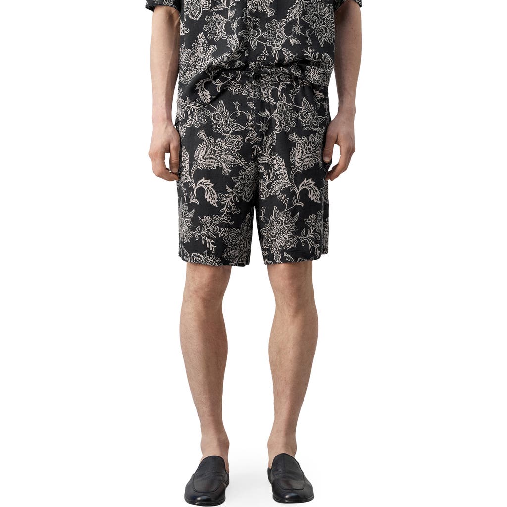 MANGO MANGO Slim Fit Print Bermuda Shorts