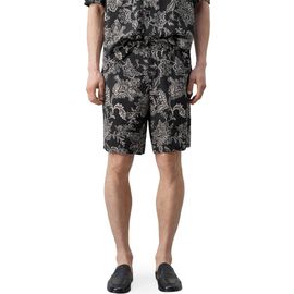 MANGO MANGO Slim Fit Print Bermuda Shorts