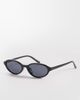 Mango Mango slim oval sunglasses in black - 1