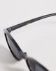 Mango Mango slim oval sunglasses in black - 2