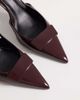 Mango Mango sling back heels in burgundy-Red - 2