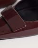 Mango Mango sling back heels in burgundy-Red - 4
